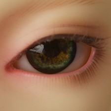 Dollmore MSD acrylic eyes OOAK 14mm - Optical Half Round Acrylic Eyes SE04