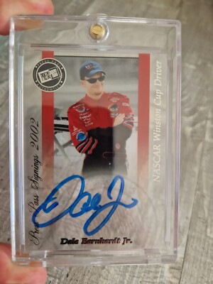 dale earnhardt jr Presse Pass 2002 on-card auto /100