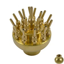 TECHTONGDA 2" 3 Layers Commercial Adjustable Water Fountain Nozzle Made of Brass