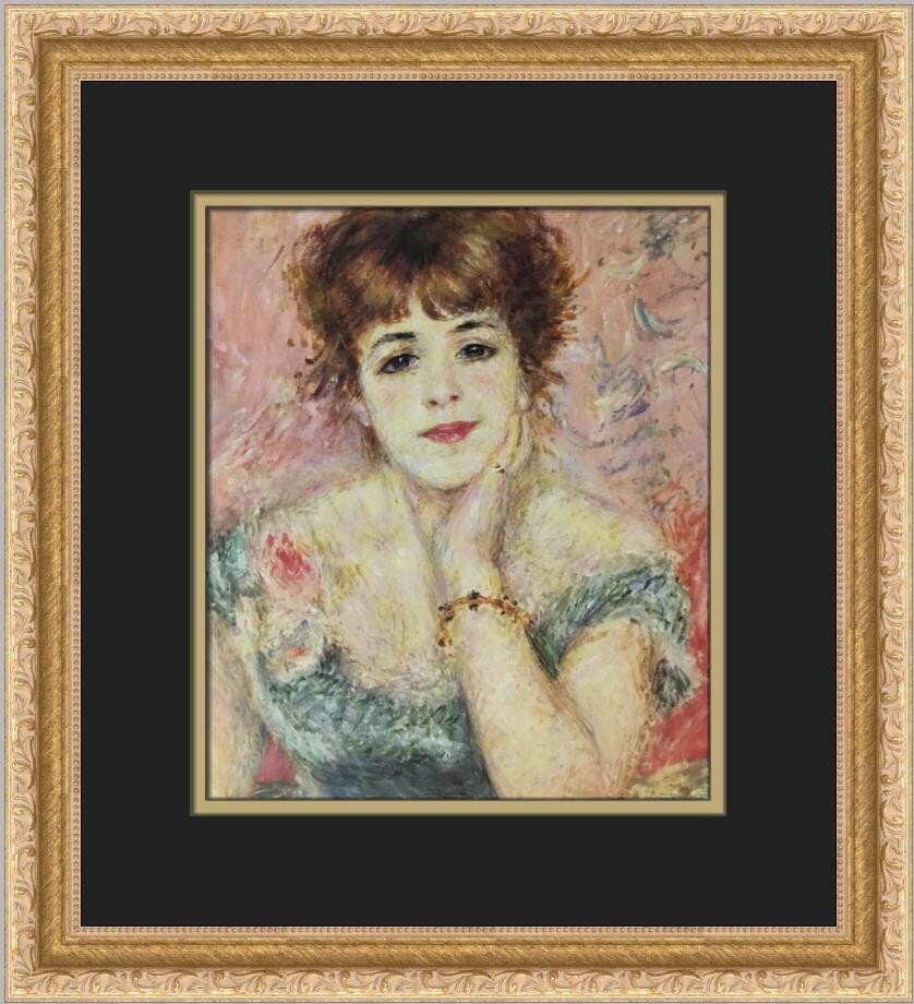 Pierre-Auguste Renoir Portrait of Jeanne Samary Custom Framed