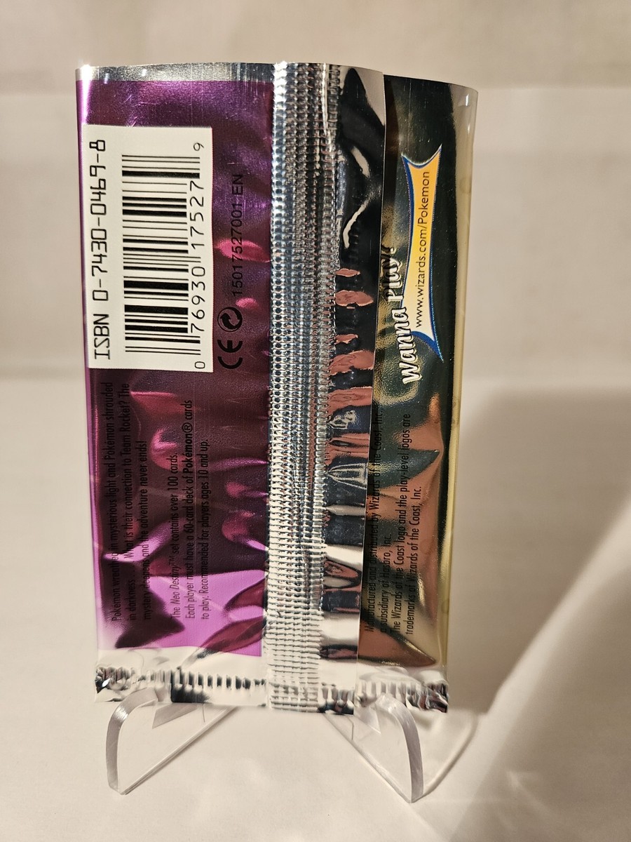 Pokémon Empty 1st Edition Neo Destiny Booster Pack (Noctowl) Cut