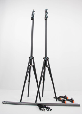 UTEBIT Fotostudio Hintergrundsystem 1.5 x 2m Fotohintergrund 4 Klammern