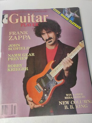 Guitar Player Mag Feb 1983 FRANK ZAPPA Steve Morse Robby Krieger BB King