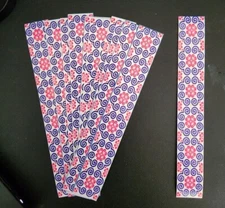 1 Dozen Custom Arrow Wrap - HMONG BLUE & PINK PAJ NTAUB Design Wrap 1 X 6.