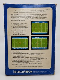 Intellivision Boxed Video Game Cartridge - NFL Football - Complete & Working