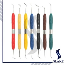 SLAKE 7 pcs Aesthetic Resin Restoration Kit Dental Composite Filling Instruments