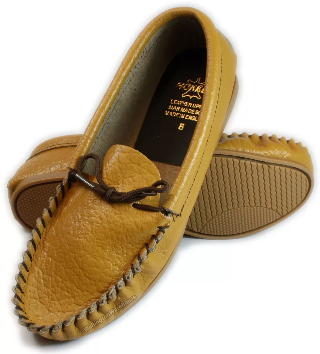 Leather moccasin slippers cheap