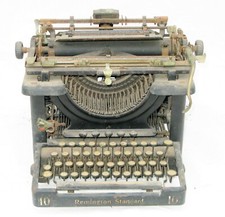 ANTIQUE VINTAGE TYPEWRITER REMINGTON STANDARD NO 10 UNTESTED PARTS OR REPAIR thumbnail