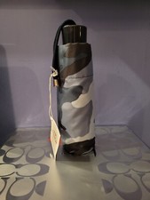 Coach BLUE Camo Print Mini Umbrella F63692 Ultra Rare HTF SV/B7 Multicolor NIP