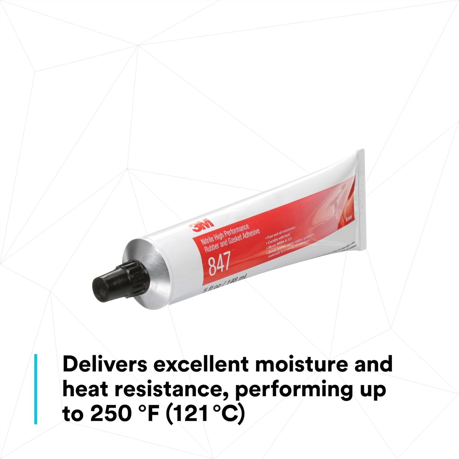 3M 847 Nitrile High Performance Rubber and Gasket Adhesive, Brown