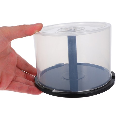 2 Pcs CD Storage Bin Bucket Empty Disc Pack Holder Blank Dvd Discs - Afbeelding 5 van 12