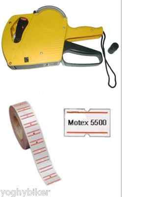 10 Rotoli Di Carta Etichette Bianche Per Etichettatrice MX-5500 – Autoadesive, Per Prezzi E Supermercati