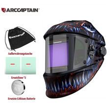 ARCCAPTAIN Gro&szlig;es Sichtfeld Automatik Schwei&szlig;helm mit 180&deg; Panoramablick 1/1/1/1