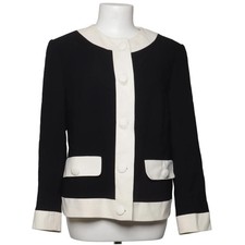 Uta Raasch, Blazer, Größe: 46, Schwarz/Weiß, Acetat/Cupro/Wolle, Sonstiges #Gqz