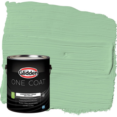 Glidden Interior Paint Premiumr Green Interior Paint /French Market One Coat Fla