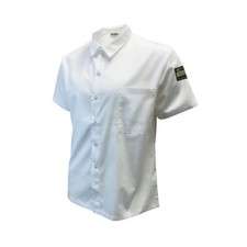 Thunder Group Chef Regalia White Snap Short Sleeve Chef Shirt - XX-Large