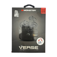 Charging Case Genuine Replacement For Monster Verse Wireless Earbuds Black