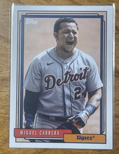 2021 Topps Update Series 1992 Redux #T92-19 Miguel Cabrera - Detroit Tigers