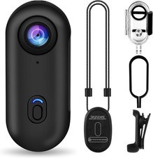 I3 4K Thumb Action Camera, Tiny Size, Mount Anywhere, Small Body Camera with Spr