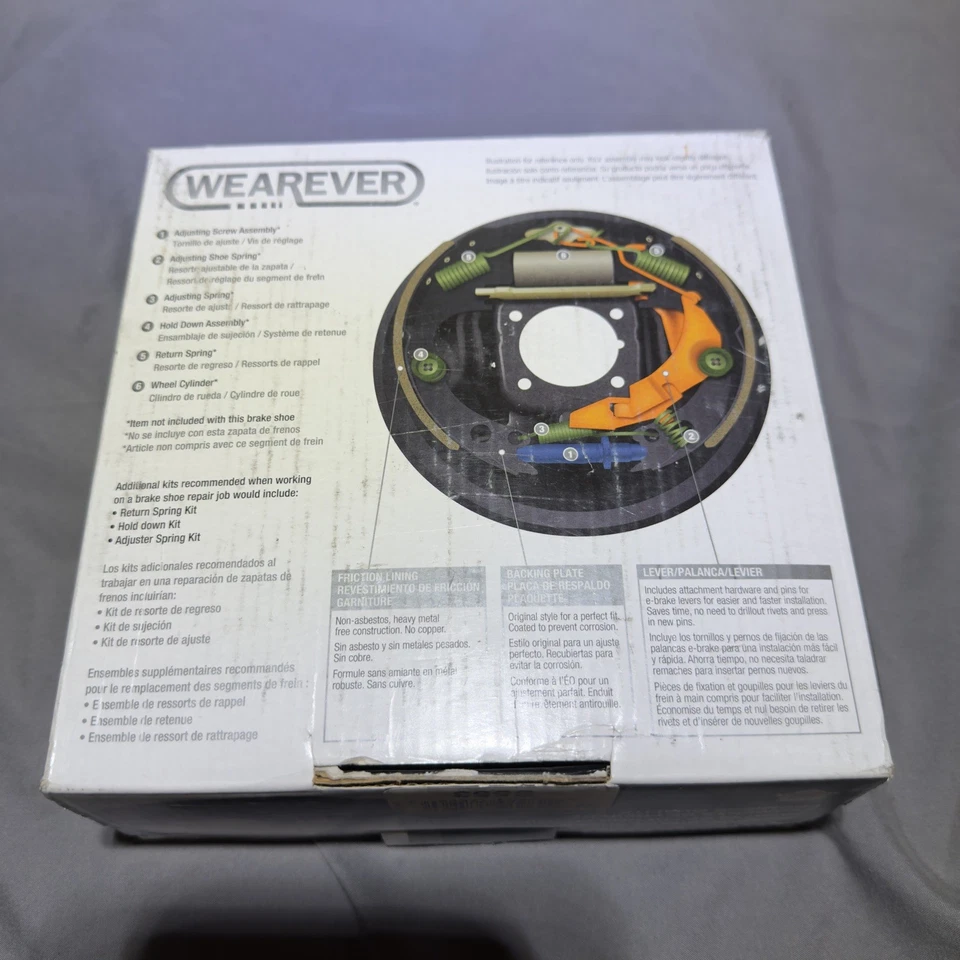 Carquest Wearever S533 - 高级鼓刹鞋 - 2002 - 2006 年日产 Sentra  — 第 3/4 张图片