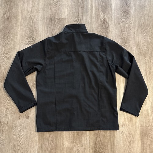 Eddie Bauer Men’s Jacket Full Zip Mock Neck Black Size Large Zip Pockets - Picture 10 of 11