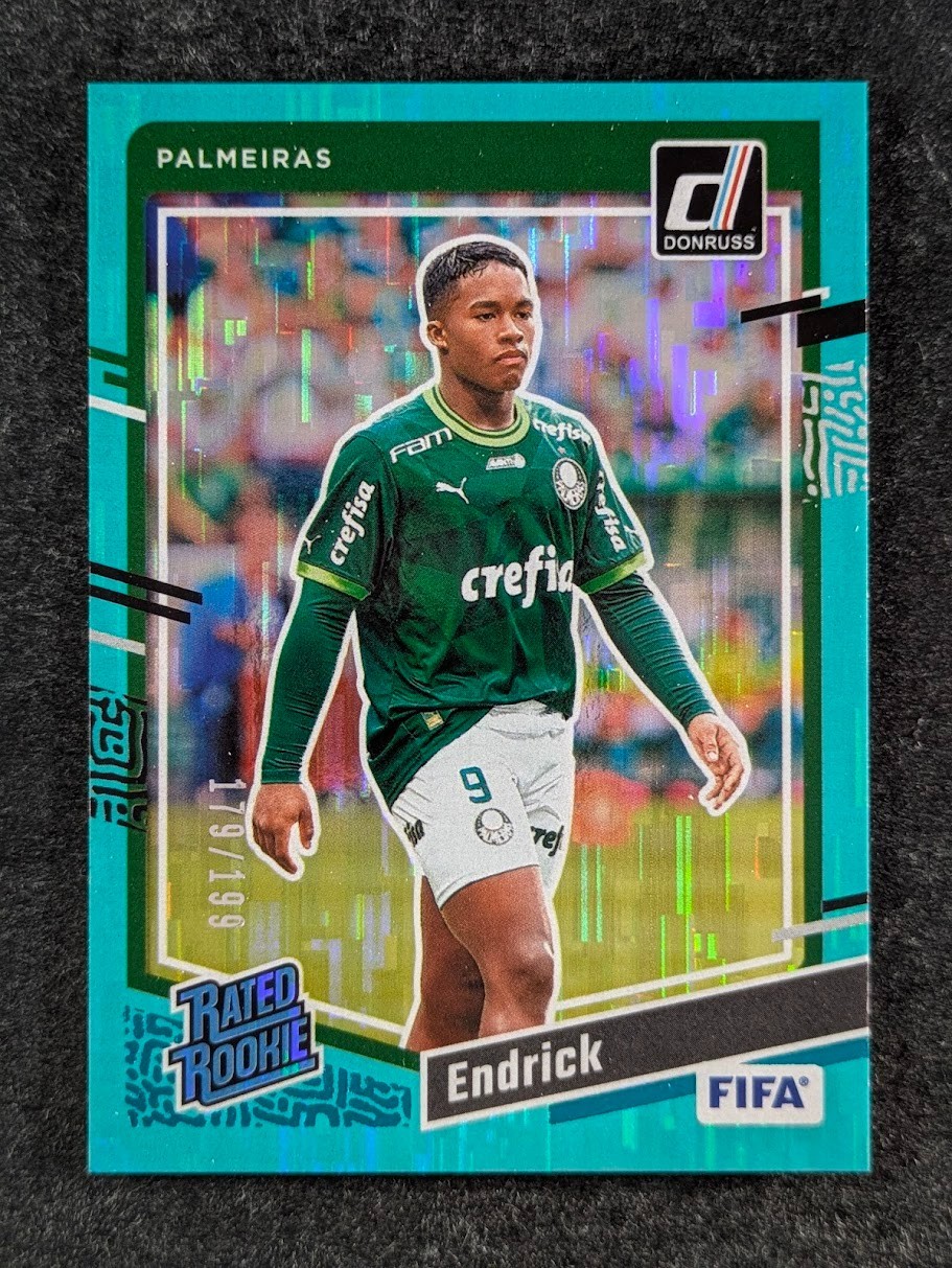 2023-24 Panini Donruss FIFA ENDRICK 179/199 Rated Rookie Teal SP Palmeiras #176