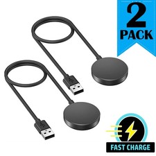2 Pack Wireless Magnetic Charger For Samsung Galaxy Watch 8/7/6/5/5 Pro/4/Active