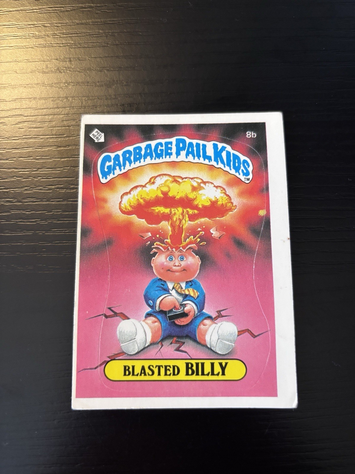 Topps Garbage Pail Kids 1985 Blasted Billy #8b Vintage