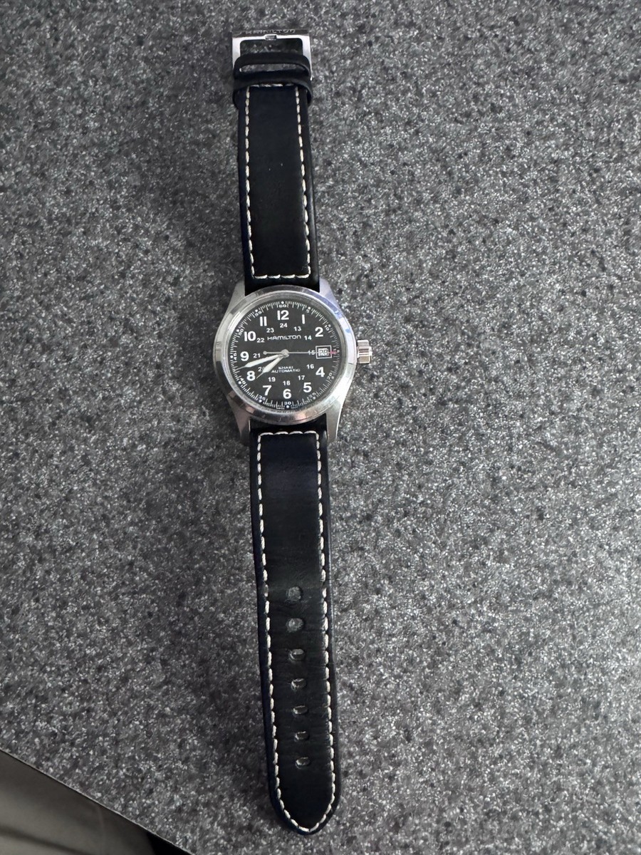Hamilton Khaki Field Men's Black Watch - H705450 | eBay