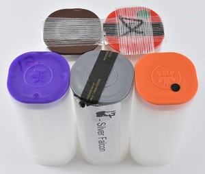 Lot of (5) Canada Silver Maple Leaf Tubes - EMPTY Random Caps *9277