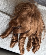 Monique Doll Wig Size 6 - 8 Carrot Red Bangs Long Corkscrew Curls Macau