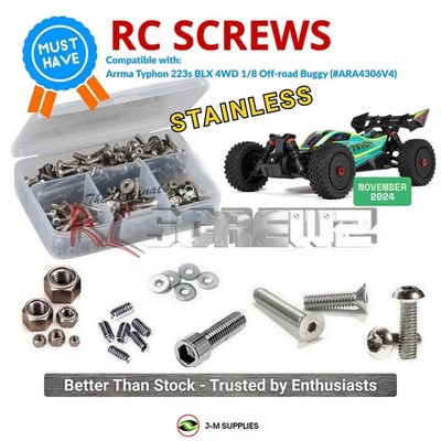 RCScrewZ Stainless Screw Kit ara060 for ARRMA TYPHON 223S 1/8 ARA4306V4 | KIT