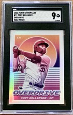 2021 Panini Chronicles Overdrive #19 Cody Bellinger HOLO SILVER PRIZM SGC 9 MINT