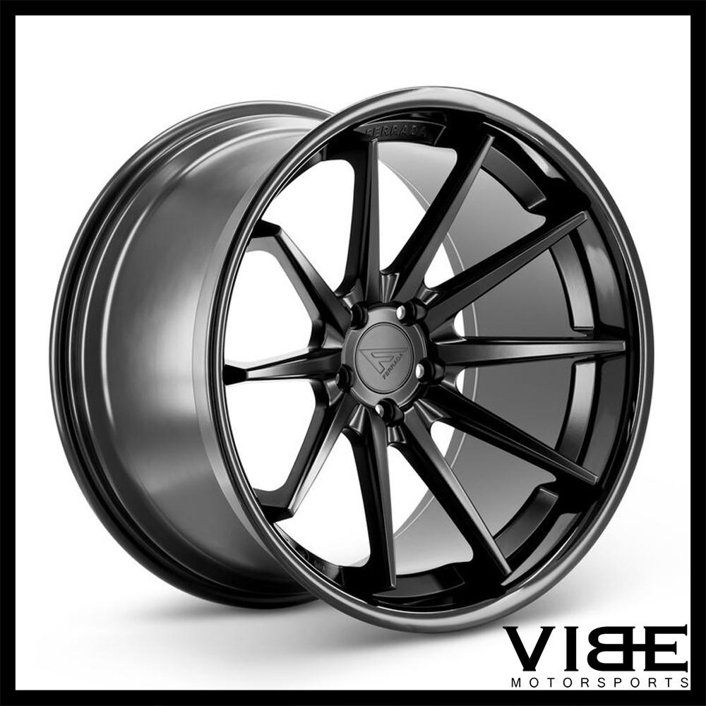 20" FERRADA FR4 BLACK CONCAVE WHEELS RIMS FITS MASERATI QUATTROPORTE