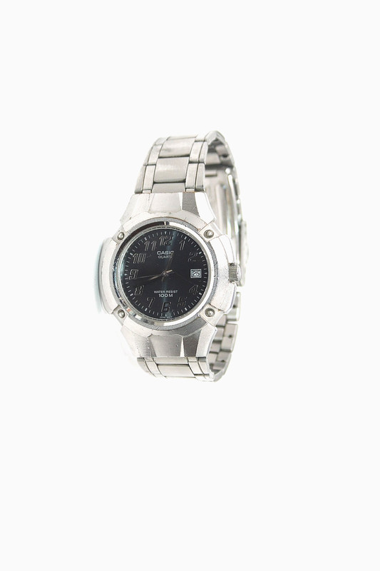 CASIO Quartz MEN'S Wrist Watch Tested 708 mtp-3036 10 bar date Black Dial