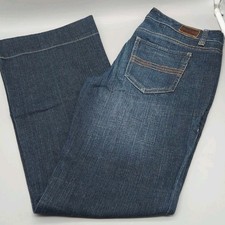 Tommy Hilfiger Splendor Womens Mid Rise Jeans Size 2 Dark Wash Boot Cut Pockets