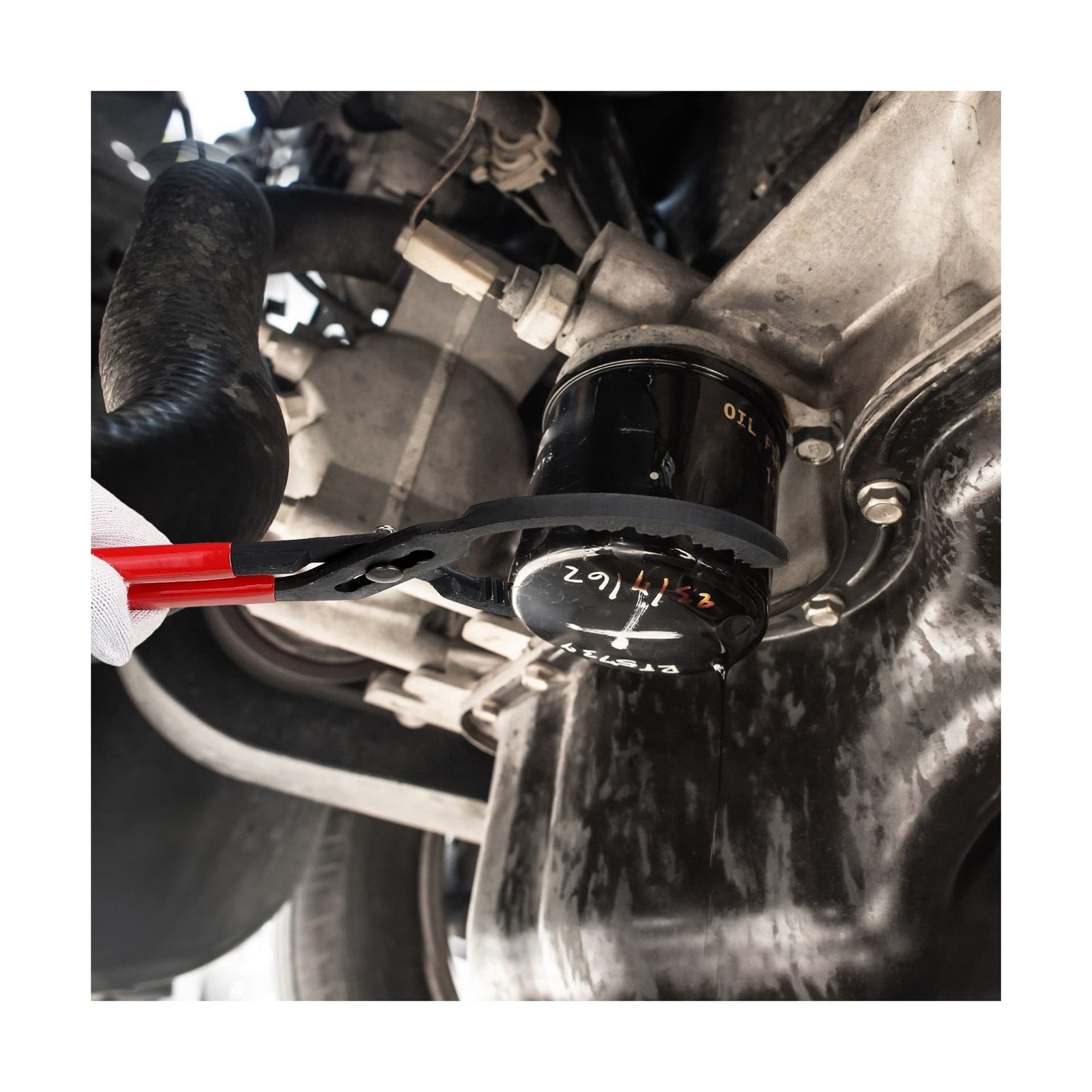 Lothee 4 Pieces Oil Filter Wrench Set, 10'' 12'' 14'' 16'' Oil Filt... Fast Ship