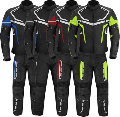 Herren Motorradanzug Motorrad Racing CE gepanzert wasserdicht Jacke Hose