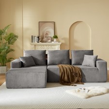 Modular Sectional Sofa with Chaise, Modern L Shaped Cloud Couch with Deep Seat,