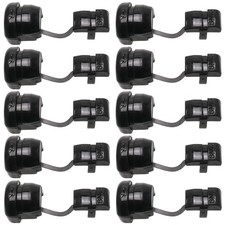 10pcs Wire Cover Round Cable Wire Strain Relief Bush Grommet Round Strain Rel...