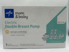 New Open Box Medline Mom Baby Electric Double Breast Pump BPA Free Portable