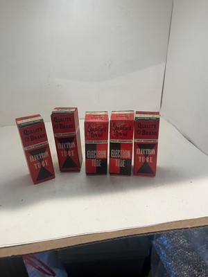 Lot of 5 Standard and Quality Brand Electron Tubes