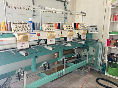 Tajima TMFX-C904 4-Head Electronic Embroidery Machine, 9-Needle