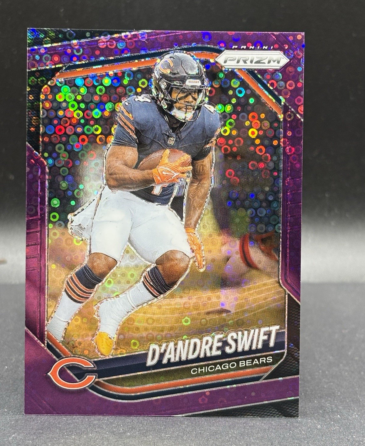 Panini 2025 Prizm D'Andre Swift Chicago Bears Purple Disco Prizm /75 #236