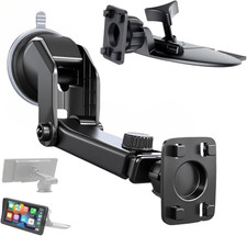 Carplay Screen Mount 2Pcs , Car CD Slot Mount and Suction Cup Mount, for 5"-12"