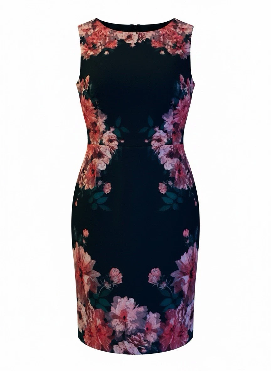 sachin and babi light blue dress Maggy London Women's Dresses Floral Embroidered Halter Neck Midi Dress with  Back V-Neck, Blue/Green/Yellow, 0 at Amazon Women's Clothing store main image 1