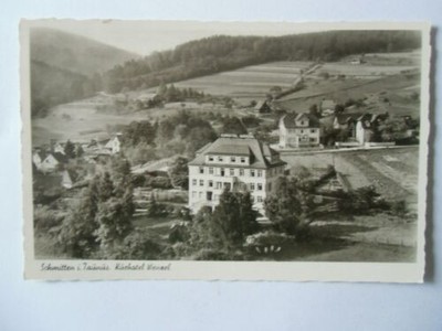 Postcard Schmitten i. Taunus spa hotel Wenceslas 1955