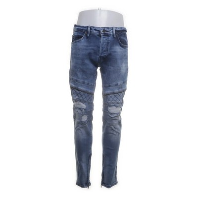 Leandro Lopes, Jeans, Größe: 32, Blau, Baumwolle/Elasthan, Schlangenhaut #7D7