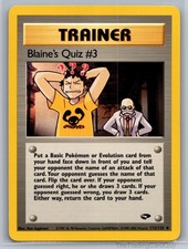 Blaine's Quiz #3 Uncommon Gym Challenge Unlimited 112/132 NM on eBay