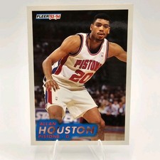 1993-94 Fleer Allan Houston #282 Detroit Pistons Rookie Card RC Basketball. rookie card picture